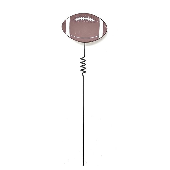14.25" Football Metal Picks (Set of 3), Wreath and Cake Decor Accents - Picture 3 of 3